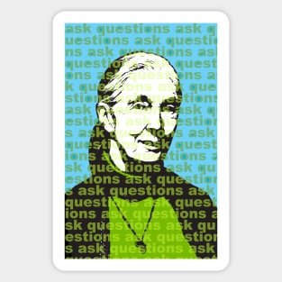 Jane Goodall: ask questions Sticker